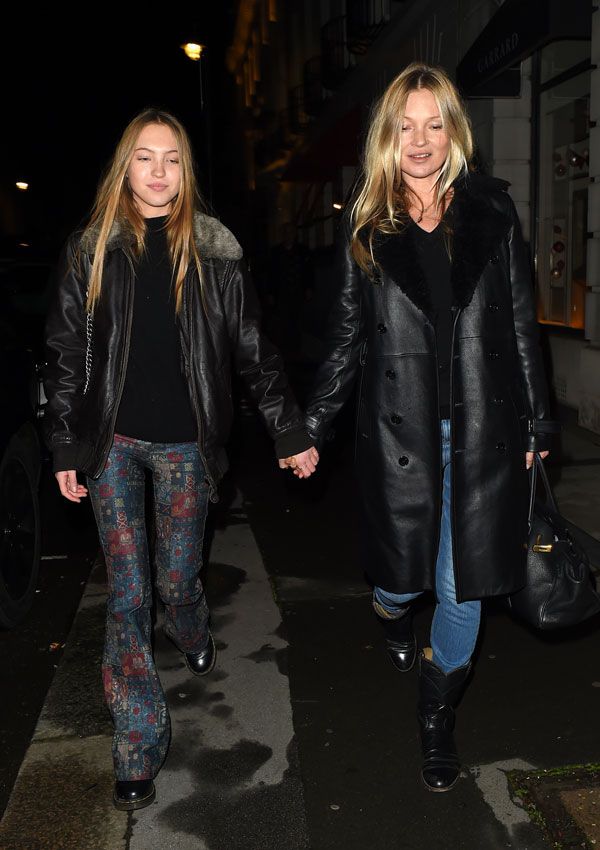 Kate Moss y su hija Lila en Londres