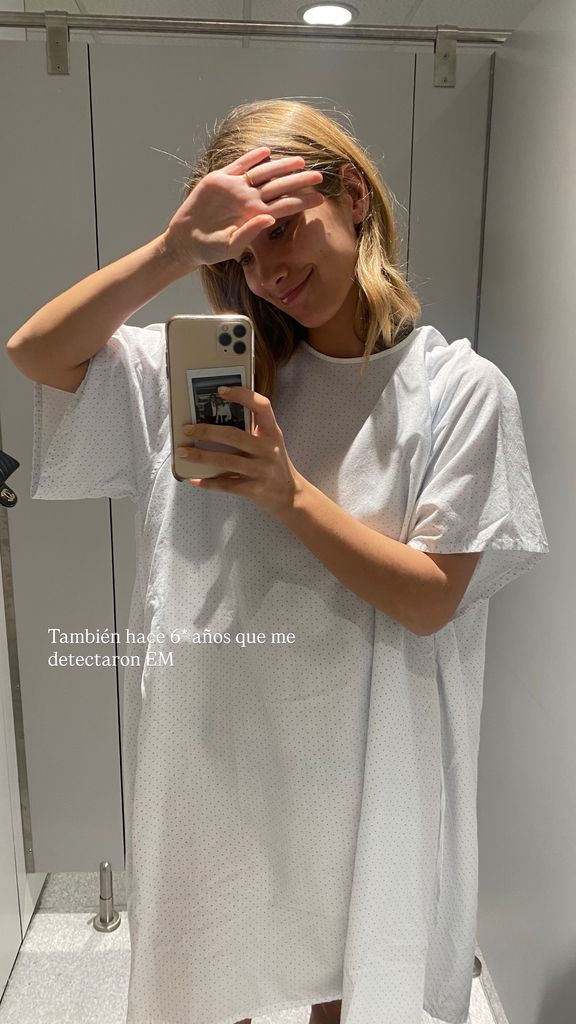 María compartía este instante en el que le diagnosticaron la enfermedad
