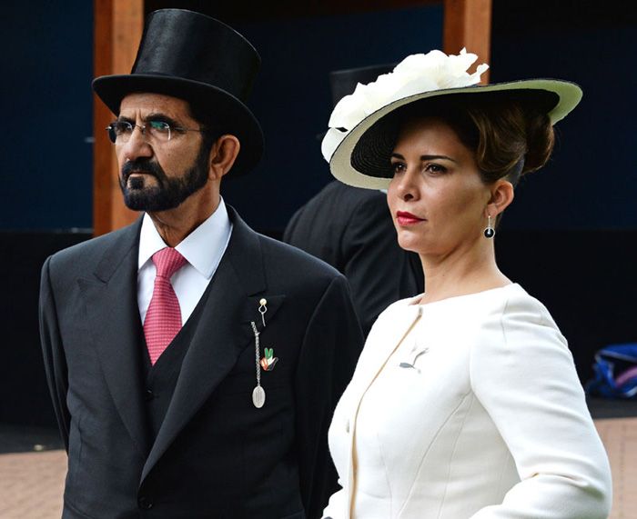 La princesa Haya y el emir de Dubái