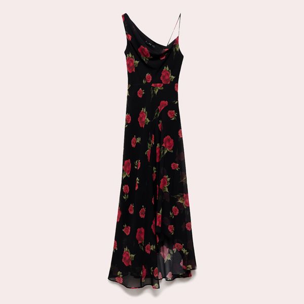 Vestido largo estampado floral