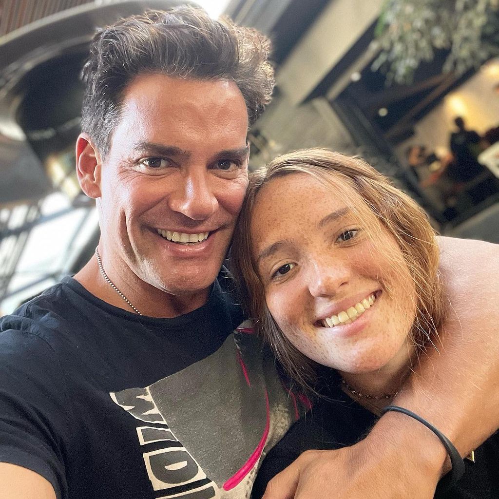 Cristian de la Fuente y su hija Laura