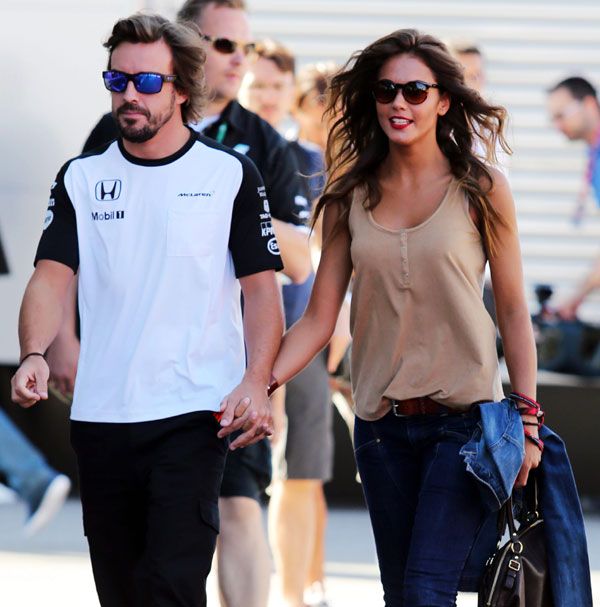 Una de las últimas ocasiones en las que vimos a Lara y Fernando juntos fue en el Gran Premio de Italia a principios de septiembre
