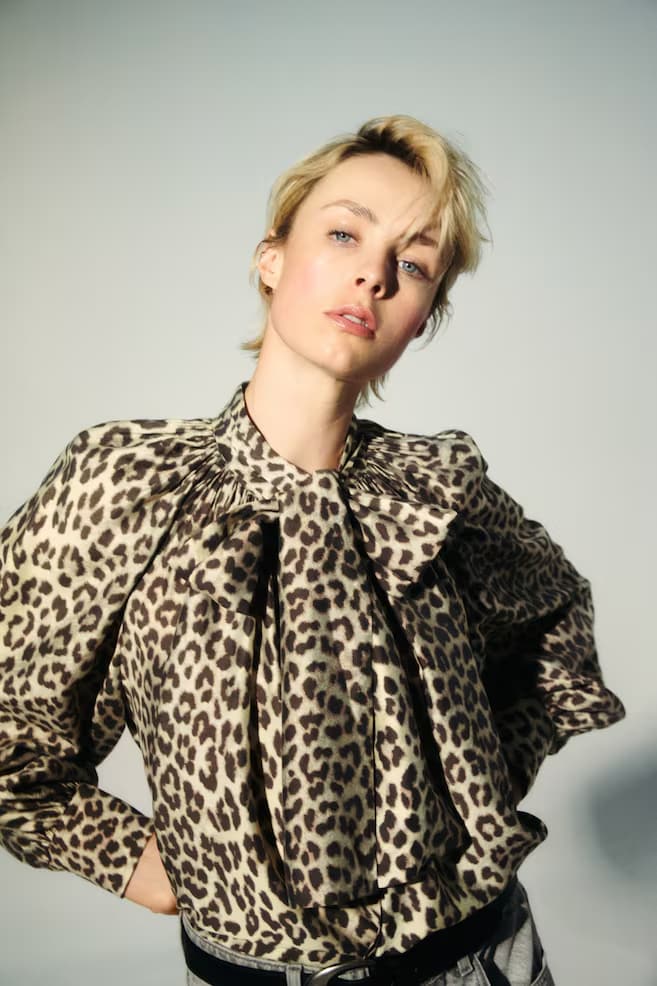 Blusa animal print de H&M