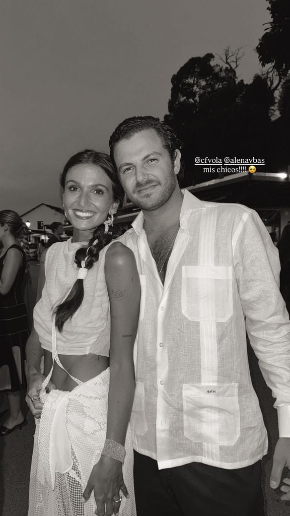 Ale Navarro y Carlos Fuente en su preboda