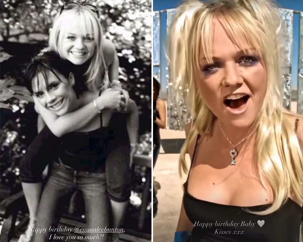Victoria Beckham felicita a Emma Bunton en su cumpleaños