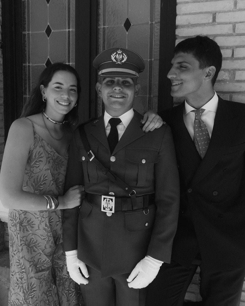Tomá Páramo con su primo