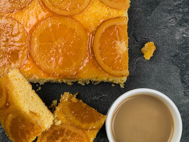 Bizcocho de naranja y jengibre