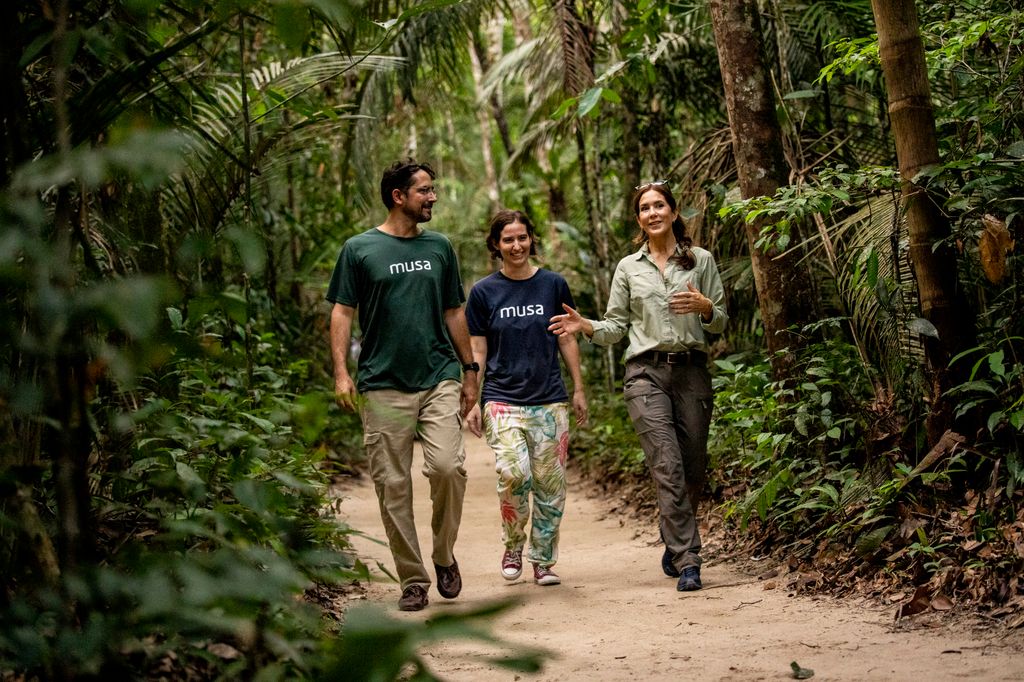 Mary de Dinamarca en un viaje a Brasil en octubre de 2024