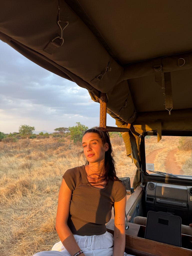 El precioso atardecer en el Parque Nacional de Samburu