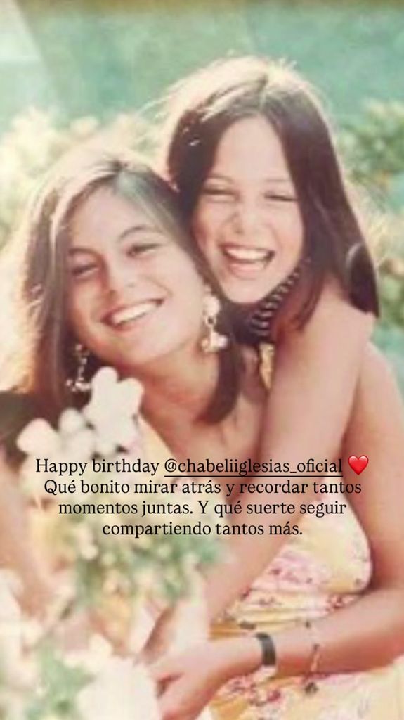 Tamara Falcó comparte esta felicitación por el 55 cumpleaños de Chábeli
