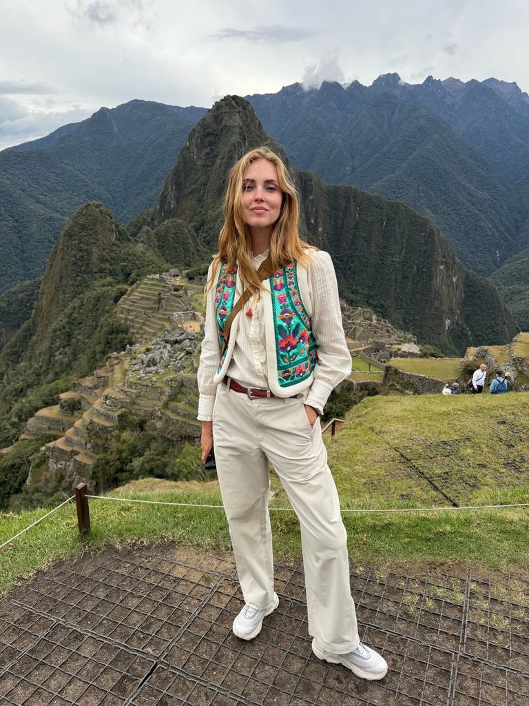Chiara cumplió un sueño al visitar Machu Picchu.