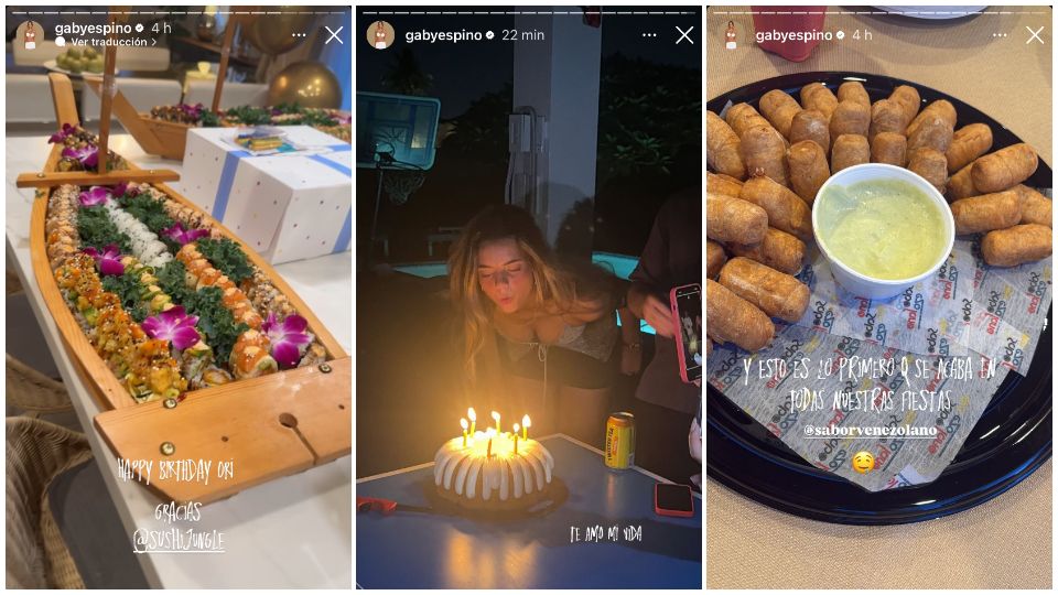 Gaby Espino compartió algunos detalles del festejo de su hija.