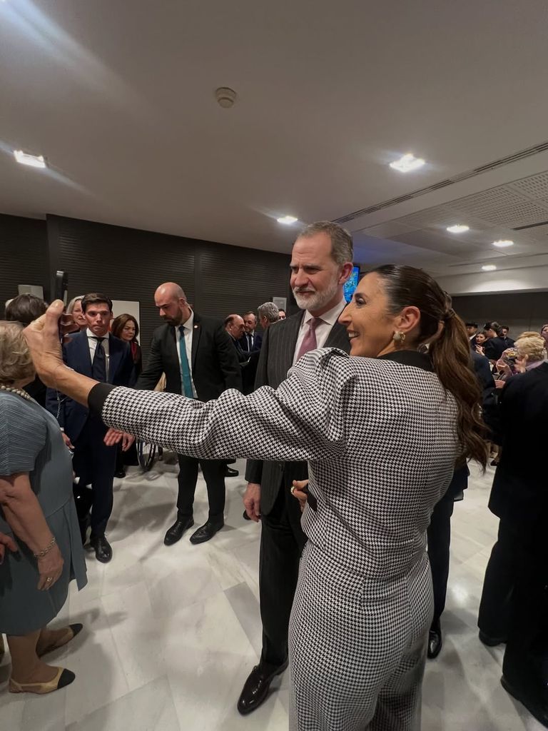 El detrás de cámaras de Paz Padilla con el Rey