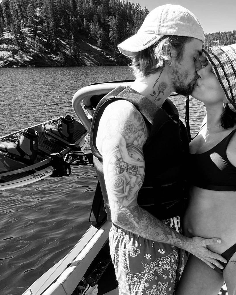 Justin y Hailey esperan con ansias la llegada de su primer bebé