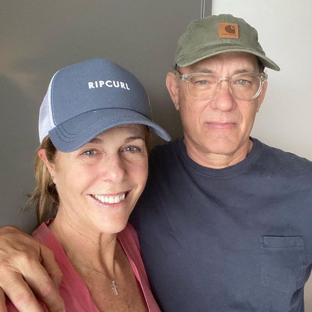 Tom Hanks y su esposa