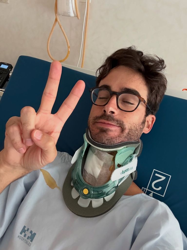 La imagen con la que Zama ha indicado cómo se encuentra dos semanas después de la intervención