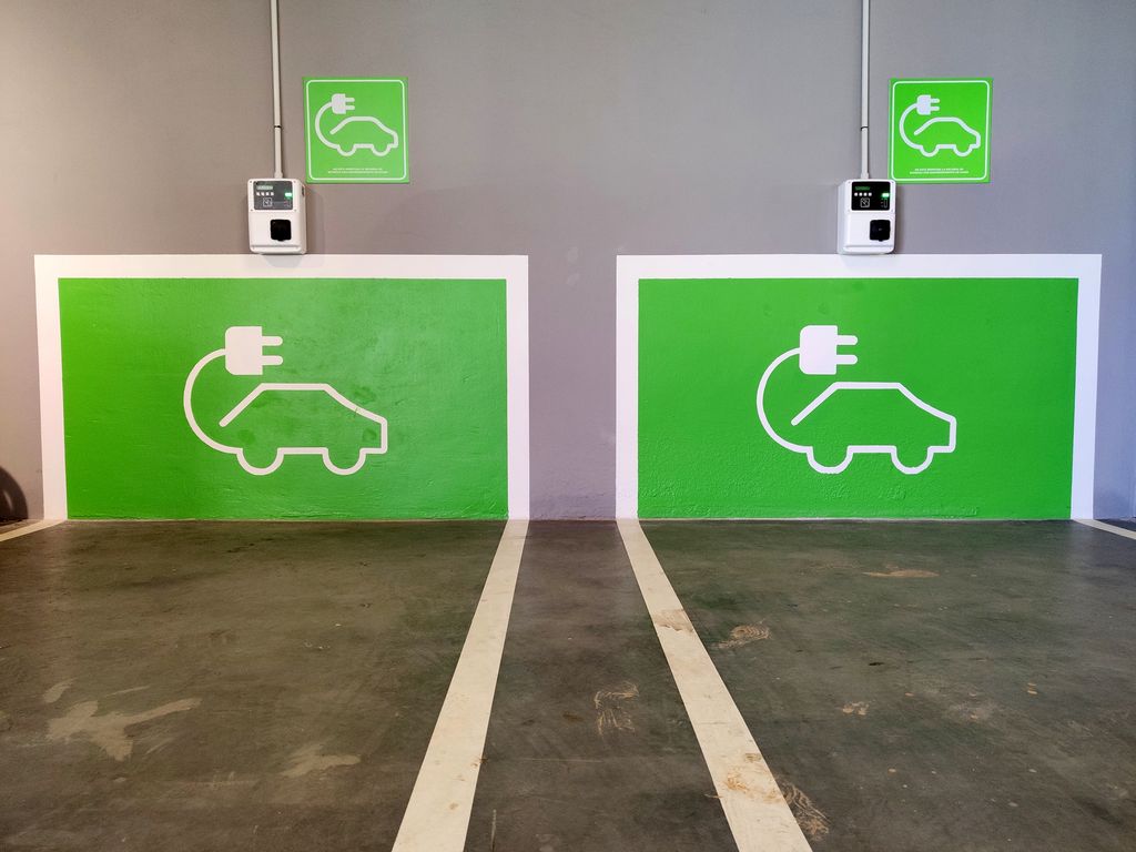 Punto de carga para coche eléctrico 