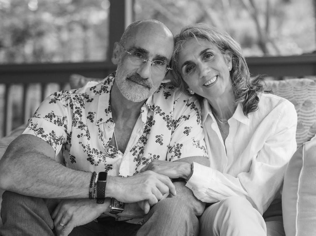 Arthur Brooks junto a su mujer 