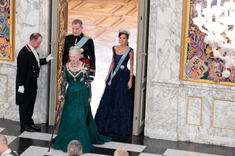 Cena de gala en Dinamarca por la visita de Estado de los reyes Felipe y Letizia