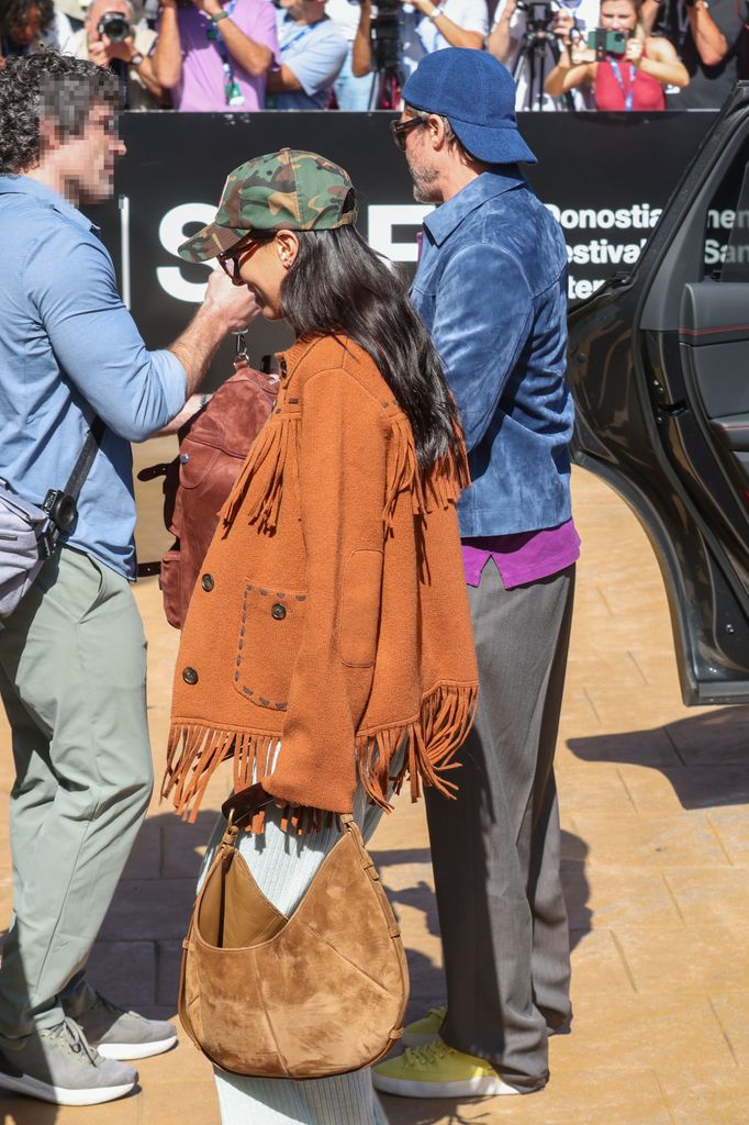 Brad Pitt ha llegado a San Sebastián con Inés de Ramón