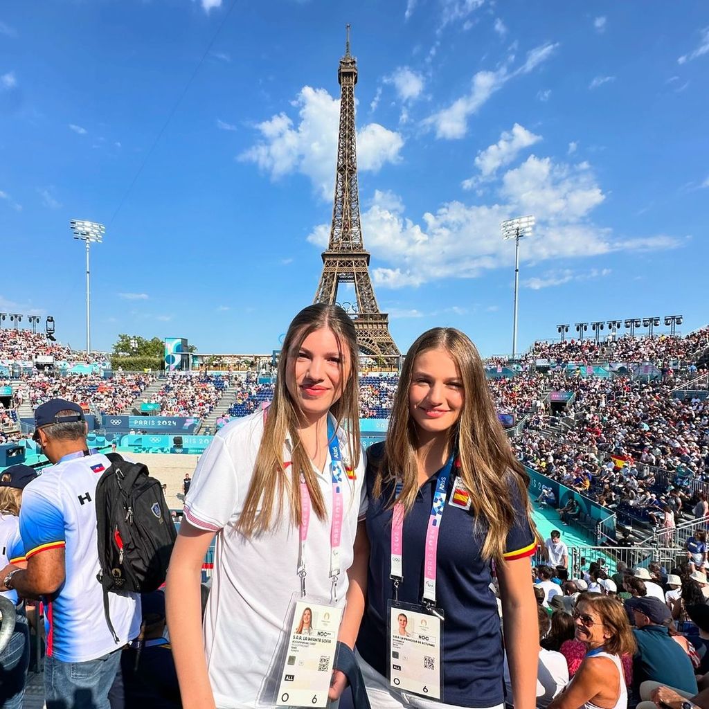 La princesa Leonor y la infanta Sofía en los Juegos Olímpicos de París 2024