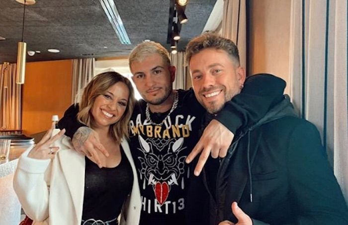 Kiko y Shara con Omar Montes