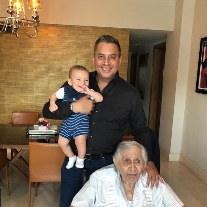 Daniel Sarcos y su papá