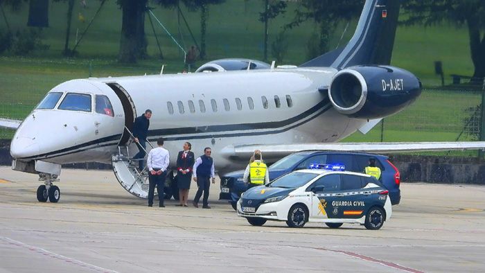 El avión en el que iba a viajar don Juan Carlos