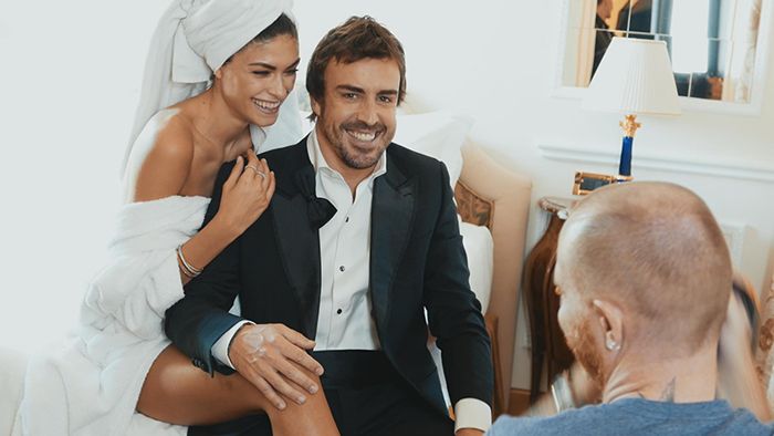Fernando Alonso y Linda Morselli
