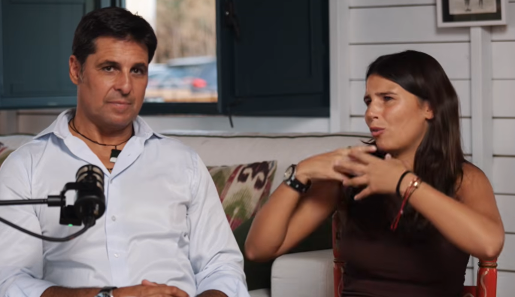 Tana y Fran en un momento de la entrevista