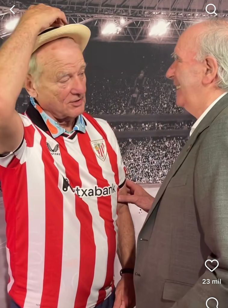 Bill Murray visita el Athletic Club de Bilbao