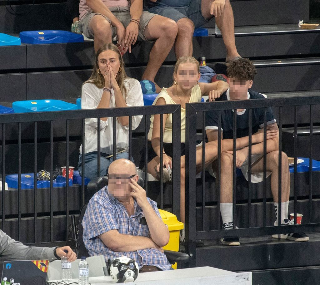 Johanna Zott durante el partido de Pablo Urdangarin