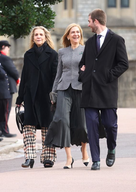 Las infantas Elena y Cristina con Juan Urdangarin