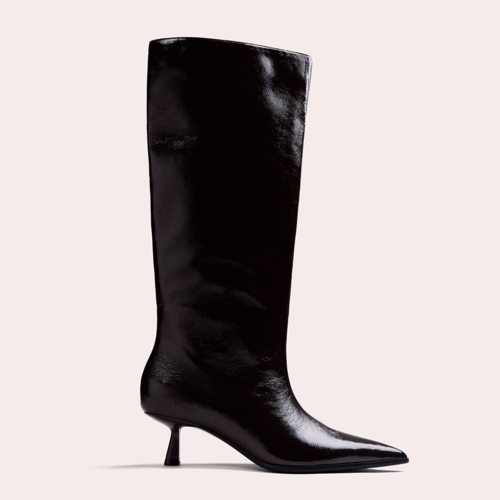 Botas altas negras kitten - Gioseppo - Rojo Granate