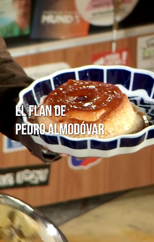 El flan que el director lleva a todos sus rodajes