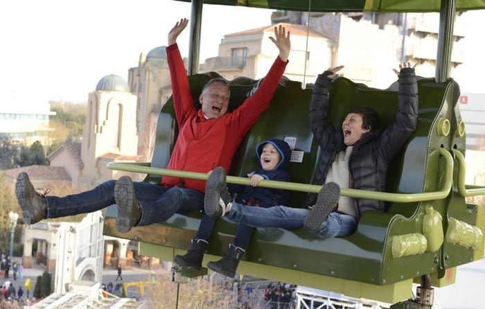 La familia al completo disfrutó de las atracciones de Disneyland París
