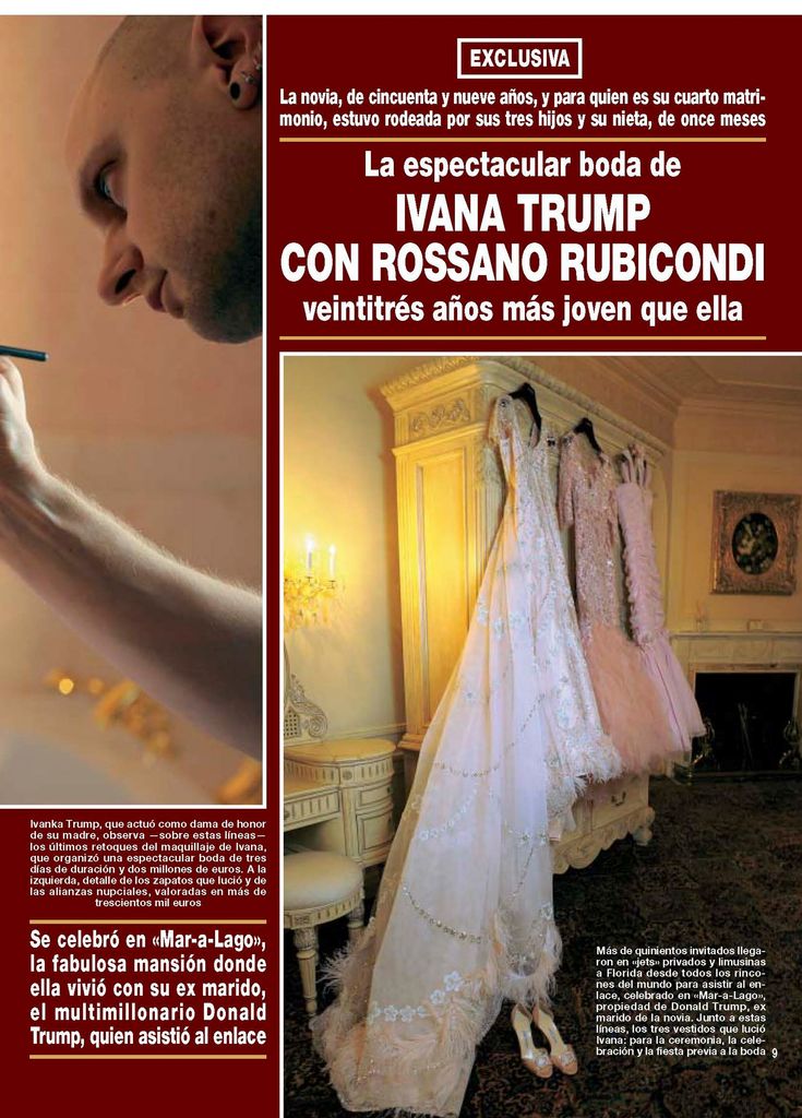 LA ESPECTACULAR BODA DE IVANA TRUMP CON ROSSANO RUBICONDI