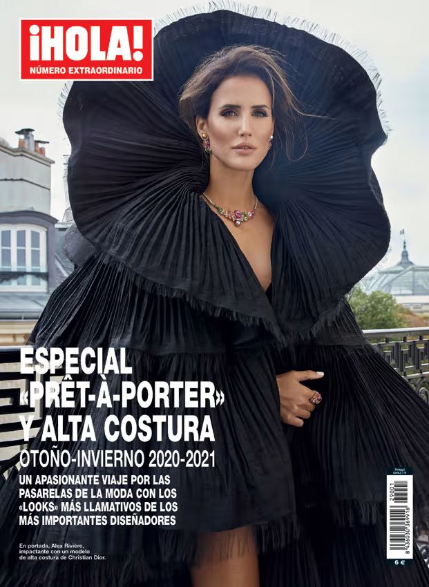 Alex Rivière en la portada del especial alta costura de HOLA