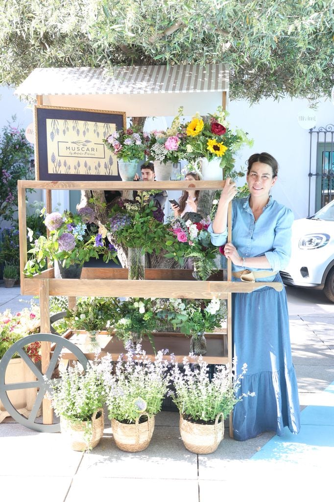 Natalia Palacios junto a su stand durante el Living Day