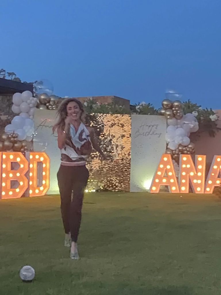 Anahí celebró su cumpleaños al aire libre