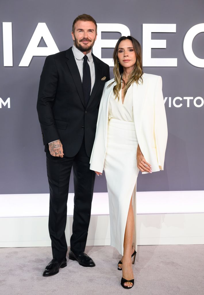 David Beckham y Victoria Beckham en el estreno del documental de Victoria Beckham en Londres, el 8 de octubre de 2025