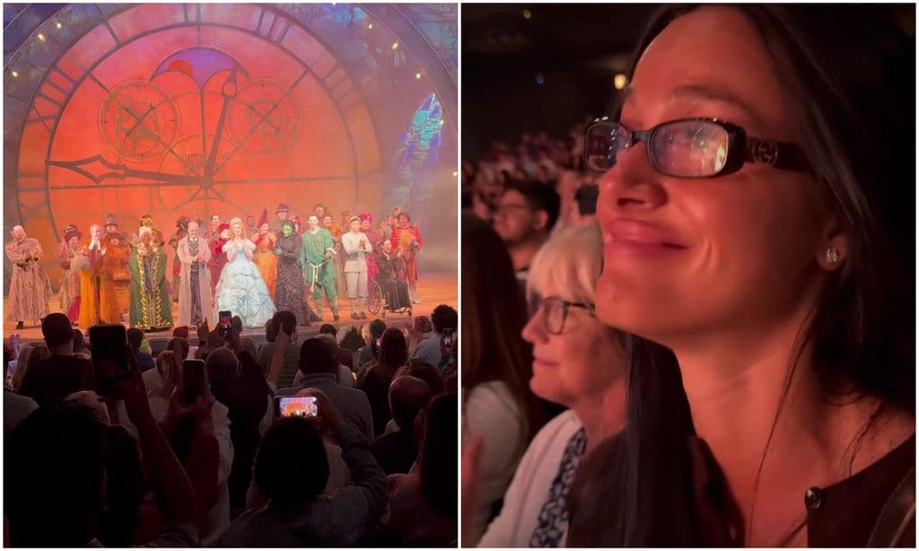 Oriana Sabatini se emocionó al ver 'Wicked' en Broadway.