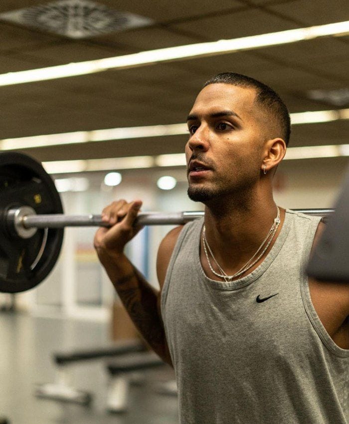 Yulen Pereira entrenando 