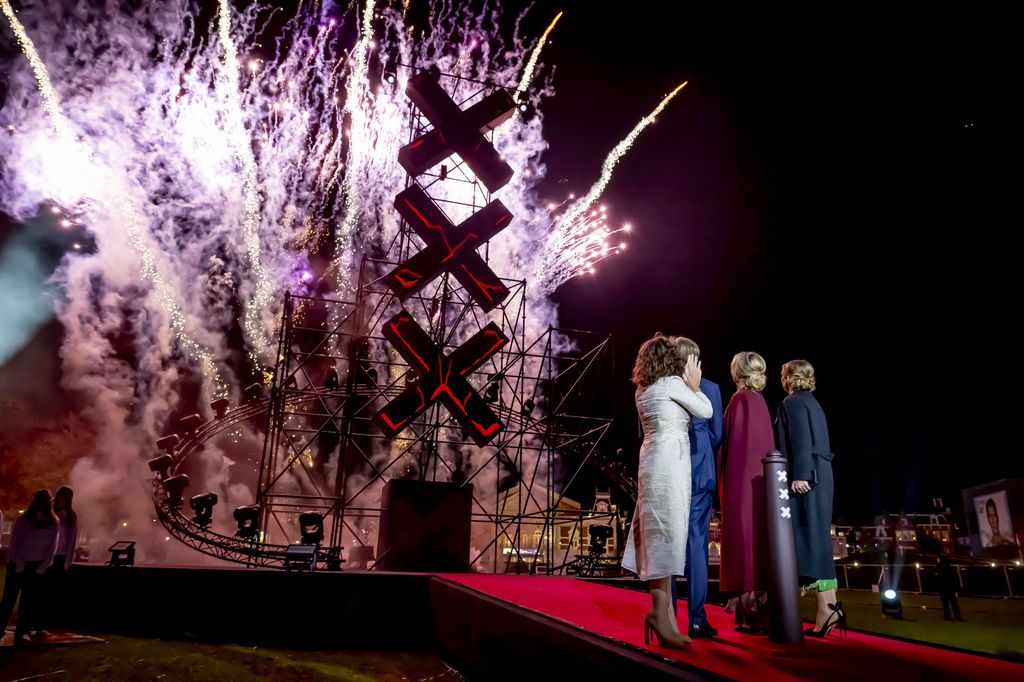 Los reyes Guillermo y Máxima de Holanda, con la princesa Amalia, celebrando el 750 aniversario de Ámsterdam