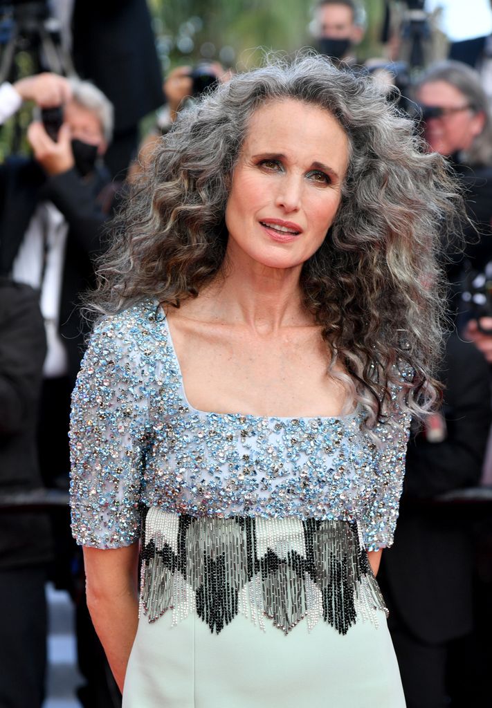 Andie MacDowell durante la 74.ª edición del Festival de Cine de Cannes en 2021.