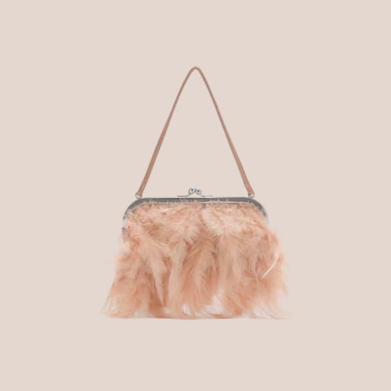 bolso de plumas