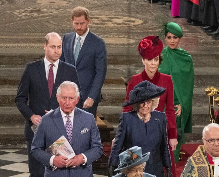 La Familia Real británica con Harry y Meghan