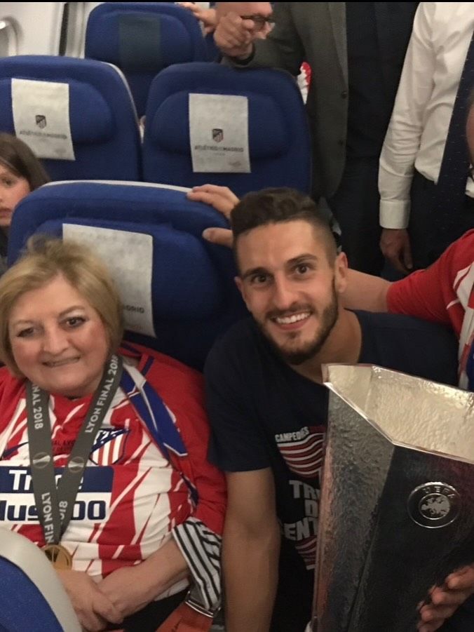 Koke y su madre