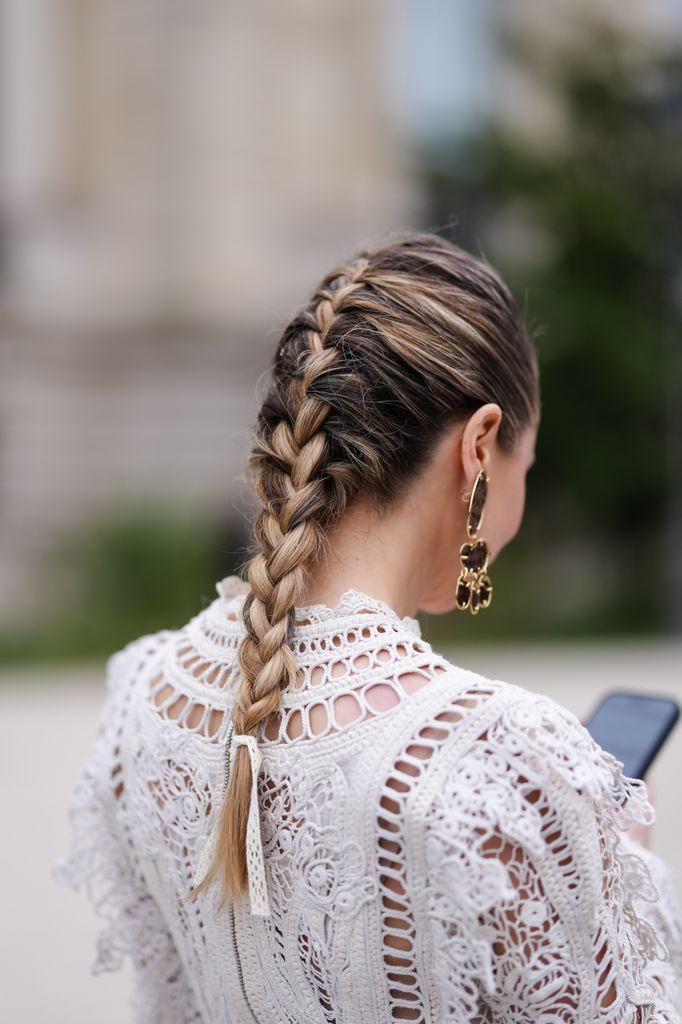 Peinado trenza invitada