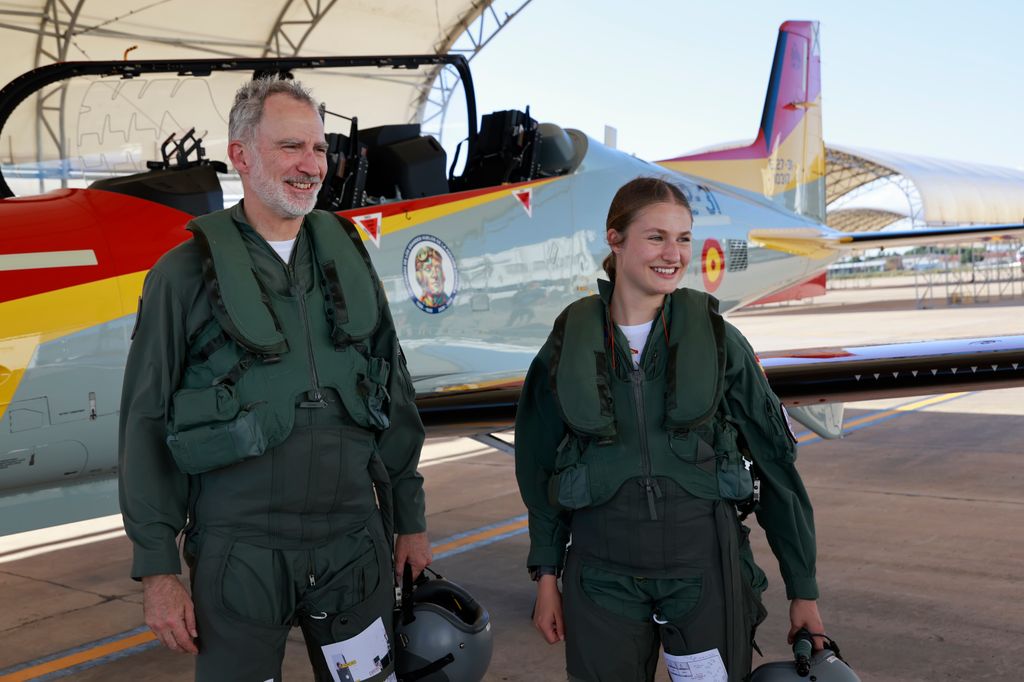 El rey Felipe VI junto a su hija la princesa Leonor en Murcia